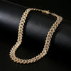 Yupsk 45/50CM Men Women Hip Hop Cuban Chain Iced Out Bling Rhinestone Necklace Hiphop Crystal Necklaces Jewelry - Image 4