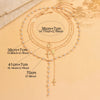 Layered Rosary Cross Necklace with Mary Pendant and Beaded Y Chain - Image 7