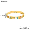 Multicolor Clover Rainbow CZ Stones Tennis Bracelets Bangles for Women Gold Plated Stainless Steel Jewelry - Image 14