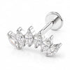 1Piece 16G Titanium Steel CZ Leaf Bee Piercing Lip Labre Studs Tragus Helix Cartilage Couch Lobe Earrings Body Jewelry For Women - Image 25