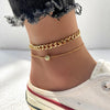 Bohemia Butterfly Anklet Set For Women Star Heart Pearl Charm Ankle Bracelet Female Summer Vacation Beach Jewelry Accessories - Image 7