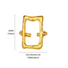 Stainless Steel Irregular Wave Rings For Women Creative Gold Color Adjustable Open Ring Female Jewelry Punk Rapper Gifts - Image 10
