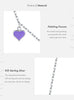 MODIAN Solid 925 Sterling Silver Rainbow Colorful Enamel Hearts Pendant Necklace Adjustable Link Chain For Women Fine Jewelry