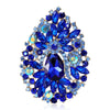 Crystal Flower Brooches for Women Unisex Water Drops Pins Friends Party Gifts Banquet Jewellery Accessories - Image 7
