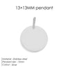 Minimalist Geometric Round Pendant Homemade Bracelet and Necklace Making Accessories - Image 9
