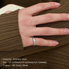 Stainless Steel Tail Ring Simple Style Croissant Grainring Classic Couple for Women Jewelry US5/6/7/8 - Image 2