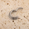 Titanium Nose Piercing Segment Rings 3 Layer Nose Septum Ring Hoop 16G Ear Tragus Helix Clicker Earring Body Jewelry - Image 4