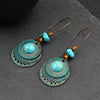 Ethnic Vintage Bohemia Big Ear Hook Drop Earrings For Women Geometric Leaf Wing Flower Hollow Round Boho Earings Antique Jewelry - Image 25