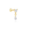 Open Heart Hoop Earrings in Gold Tone or Silver Tone - Image 31