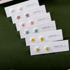 Handmade Multicolor Ceramic Flower Earrings With Stainless Steel Pin And Eye-catching Jewelry - Image 1