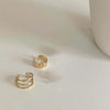 Metal Geometric C-Shaped Ear Clip Earrings for Women Men Simple Irregular Smooth Non Piercing Chunky Ear Cuff Jewelry - Image 9