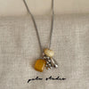 Colorful Stone Grape Cluster Pendant Necklace on Box Chain - Image 8