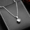 Stainless Steel Heart Urn Necklace with Birthstone Cremation Jewelry for Human Ashes, Keepsake Cremation Urn Jewelry - Image 5