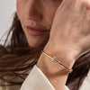 Women's Open Cuff Bangle Marquise CZ Stackable Bracelet Minimalist Adjustable Jewelry Wedding Gift for Women - Image 1