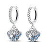 Silver Color Earrings Blue Zircon Stars Moon Irregularity Earrings For Woman Birthday Jewelry Gifts - Image 46