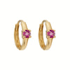 Silver Ear Needle Oval Small Zircon Hoop Earrings Colorful Zircon Gold Earrings for Women Party Jewelry - Image 12