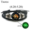 12 Zodiac Signs Leather Bracelet for Men Women Virgo Libra Scorpio Aries Taurus Braided Rope Bracelets Birthday Gift - Image 17