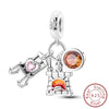 Silver Charms Beads Winter Snowflake Snowman Igloo Penguin Pendant Fit Bracelet Charms Women Jewelry Gift - Image 29