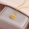 Sweet Sexy Zircon Crystal Series Pendant Necklaces For Women Female Stainless Steel Neck Chain Jewelry Girls Party Gift - Image 15
