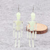 Halloween Skeleton Acrylic Drop Earrings Horror Hallowmas Gothic Long Skull Dangle Earring Party Jewelry for Women Gifts - Image 7