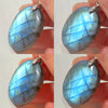 Blue Labradorite Pendant Irregular Shape Bead Stone Orange Necklace for Men Women - Image 36
