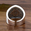 Qeenkiss Silver Vintage Cross Rings for Men Male Birthday Wedding Party Christmas Boyfriend Father Gifts - Image 5