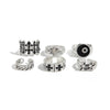Black Pentagram Ring Set with Gothic Geometric Details - Image 6