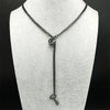 Heart O-ring Long Chain For Women Men Punk Rock Necklace Stainless Steel Key Lock Necklaces Adjustable Y-Necklace Jewelry Gift - Image 5