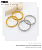 304L Stainless Steel Elastic Bracelet Women Gold Plated Charm Punk Wide Chunky Metal Spiral Bangle - Image 18