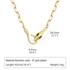 Chunky Gold Plated Link Necklace For Women, Stainless Steel Oval Thick Chain Choker Minimalist Jewelry Party Jewelry Gift - Image 19