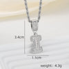 A-Z Silver Color Zircon Letter Initial Necklace Crystal Letter Necklace for Party Birthday Jewelry Gift - Image 28