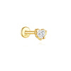 Open Heart Hoop Earrings in Gold Tone or Silver Tone - Image 28
