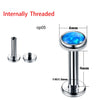 1PC ASTM Titanium Tragus Piercings Labret Stud Lip Rings Helix Piercing Ear Oreja Cartilage Earring 14G 16G Body Jewelry - Image 27