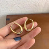 Metal Drop Earrings for Woman Vintage Hoop Earring Classic Party Wedding Pendant Jewelry Year Gift - Image 3