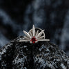 Titanium CZ Starburst Stud Earring 16G Sunrise Helix Stud Tragus Cartilage Labret Monroe Piercing Jewelry - Image 3