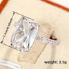 Big Oval Blue CZ Rings Women Temperament Elegant Female Accessories for Wedding Engagement Contracted Jewelry - Image 5