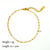 Summer Gold Color Anklets For Women Stainless Steel Firga Chain Feet Jewelry Layered Link Chain Accessory - Image 16