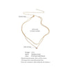 Stainless Steel Double-Layer Chain Zirconia Drop Stacking Necklace for Women Daily Jewelry Accessories - Image 6