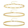 3Pcs Stainless Steel Beach Anklet Set For Women Snake Twisted Rope Chain On Foot Jewelry Girls Summer Ankle Bracelet - Image 5