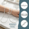 20-40CM Jewelry silver full sideways necklace bracelet set for women party jewelry - Image 4