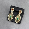 Sunspicems African Drop Earring for Women Gold Color Resin Moroccan Wedding Jewelry Dubai Arabesque Gift - Image 3