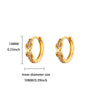 Zircon Hoop Earrings for Women Gold Color Stainless Steel Butterfly Heart Snake Earring Party Wedding Jewelry Gif - Image 14