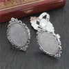 18x25mm 5pcs Antique Silver Bronze Plated Mixed Styles Oval Adjustable Ring Settings Blank/Base - Image 14