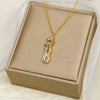 Ftcy Stainless Steel Couple Hugging Necklace Pendant for Women Men Gold Silver Color Couple Love Chain Friend Gift Party Jewelry - Image 8