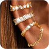 3PCS Ear Cuff Non-Piercing Earrings for Women Cute Clip-On Cartilage Earring Gold Plated Dainty Fake Piercing Earing - Image 6