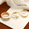 Gold Color Minimalist Chunky Bracelets For Women Elegant Design Open Cuff Bangles Set Retro Jewelry Gifts - Image 6