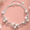 Open Bangle Bracelet with Sculptural Waterdrop Details - Image 8