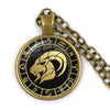 12 Constellation Scorpio Sagittarius Capricorn Aquarius Pendant Antique Bronze Necklace Glass Dome Zodiac Jewelry For Gift - Image 8