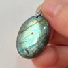 Blue Labradorite Pendant Irregular Shape Bead Stone Orange Necklace for Men Women - Image 44