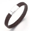 Braided Leather Alloy Magnetic Buckle Bracelet Men Jewelry Charms Design Simple Leather Bracelet For Women Men Jewelry Gift - Image 8
